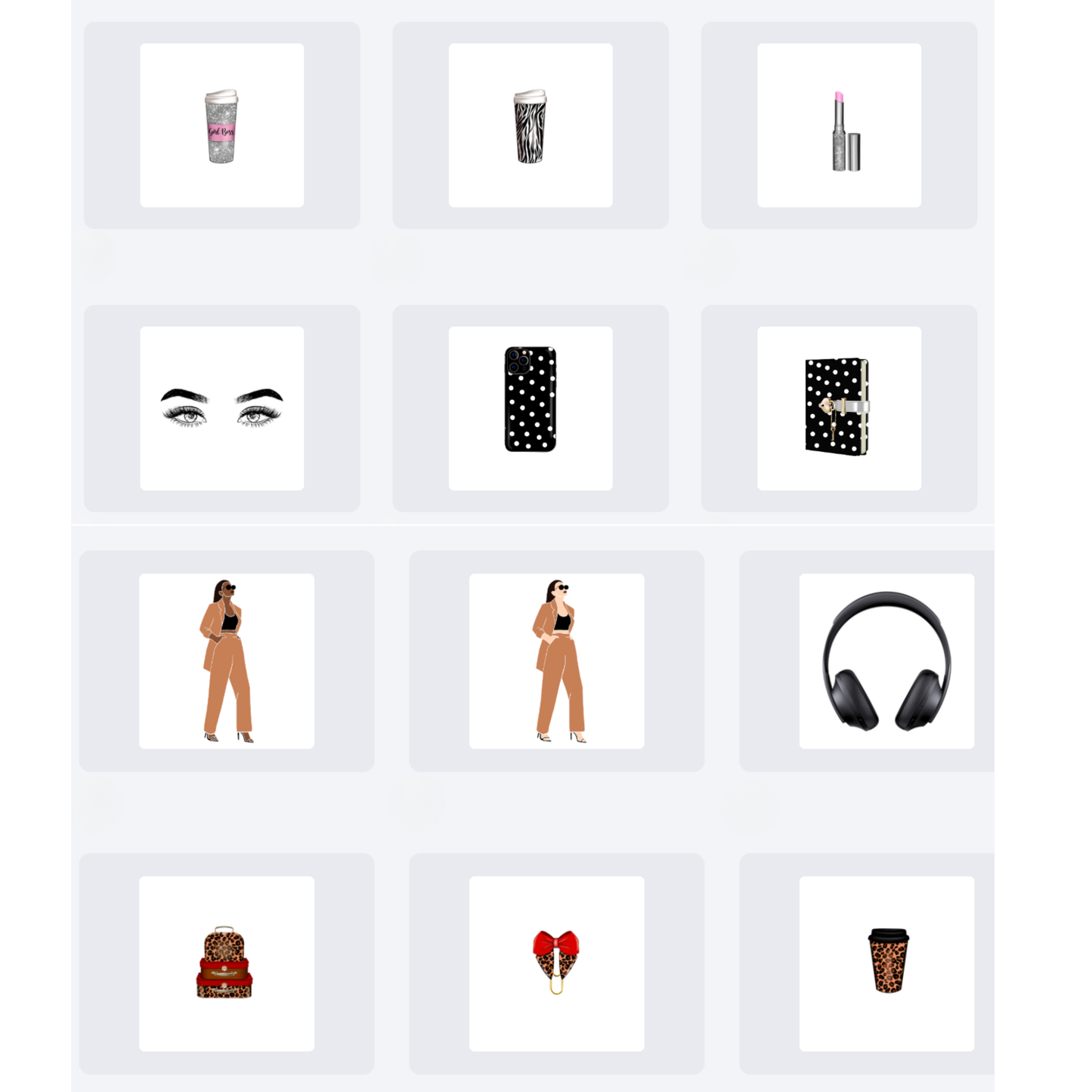 Untamed Feminine Digital Sticker Pack