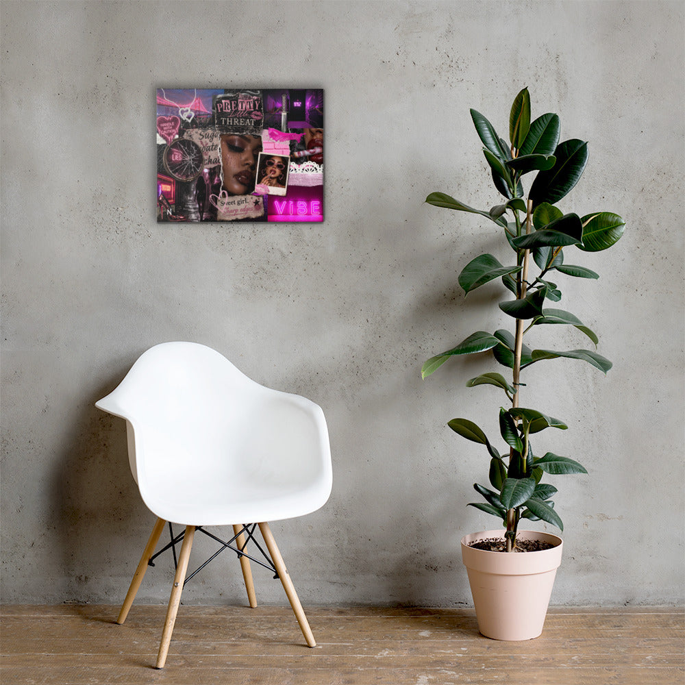 Pretty Little Threat Canvas