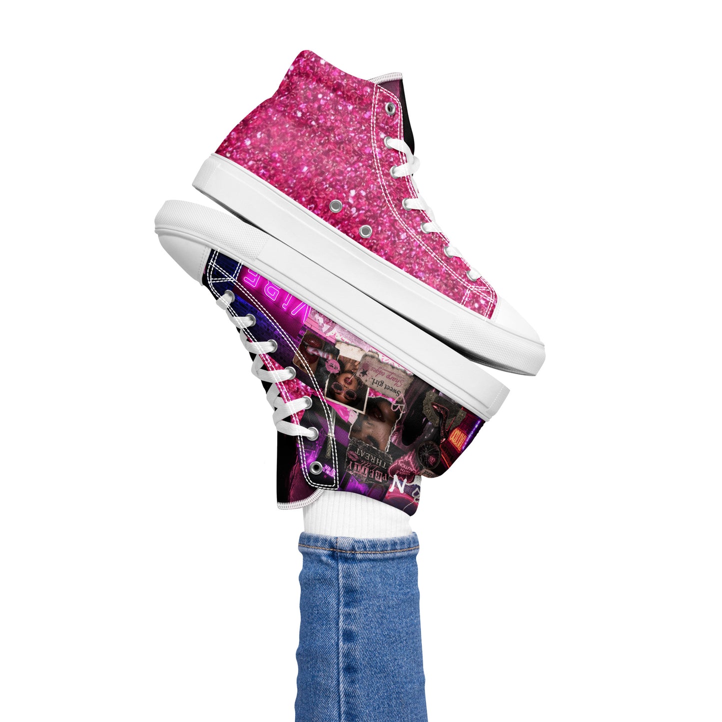 Pretty Little Threat High Top Canvas Shoe