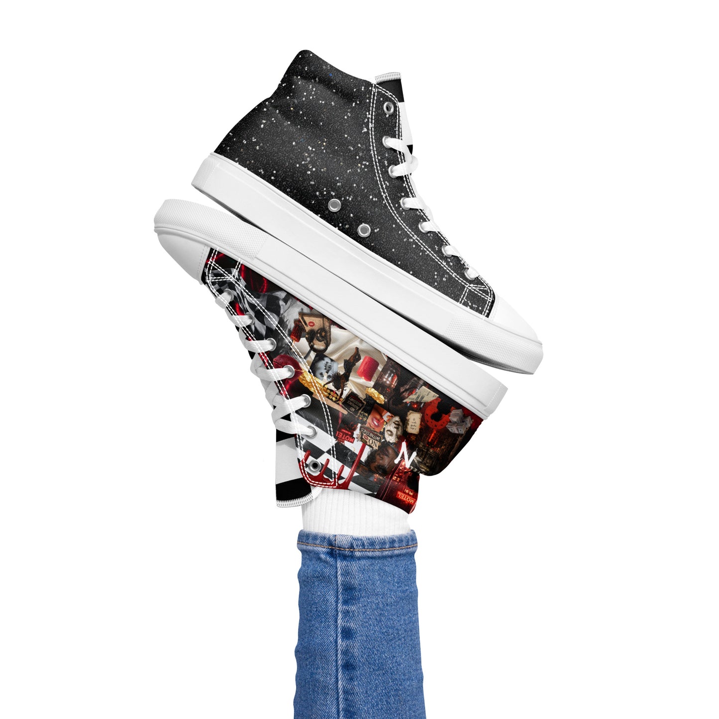 No Witnesses Necessary High Top Canvas Shoe