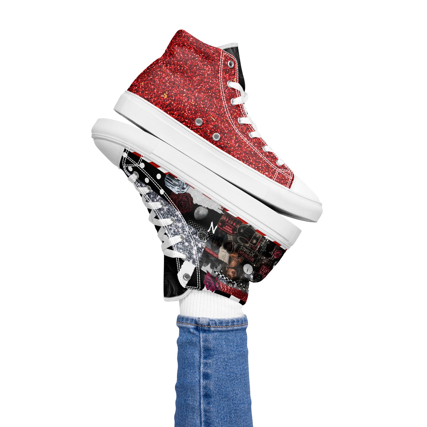 Midnight Rituals High Top Canvas Shoe