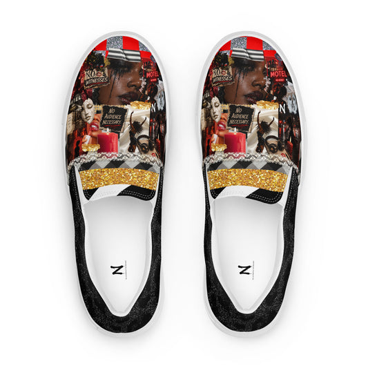 No Witnesses Slip-On Canvas Shoes