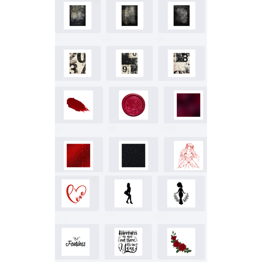 Untamed Feminine Digital Sticker Pack