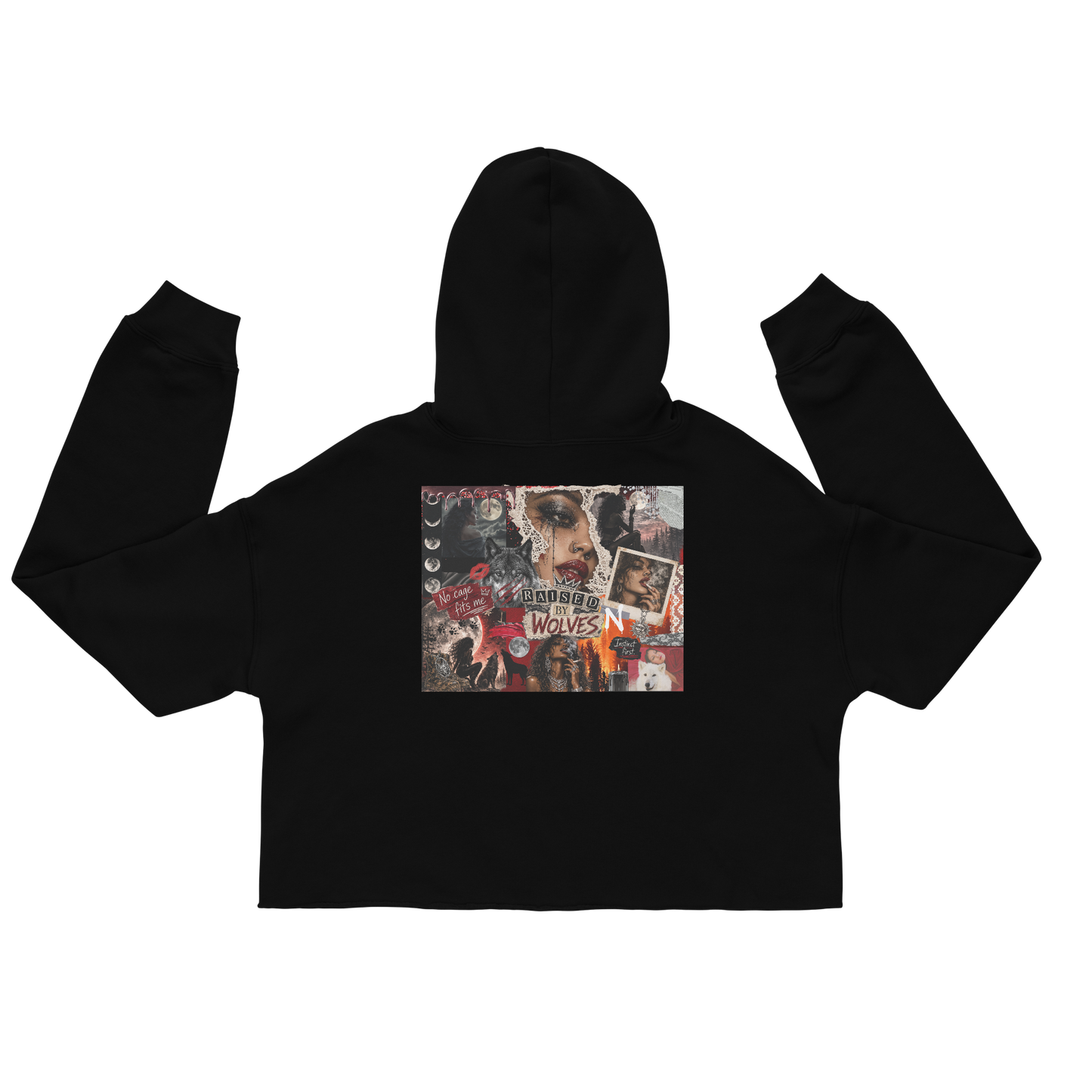 Raised by Wolves Crop Hoodie