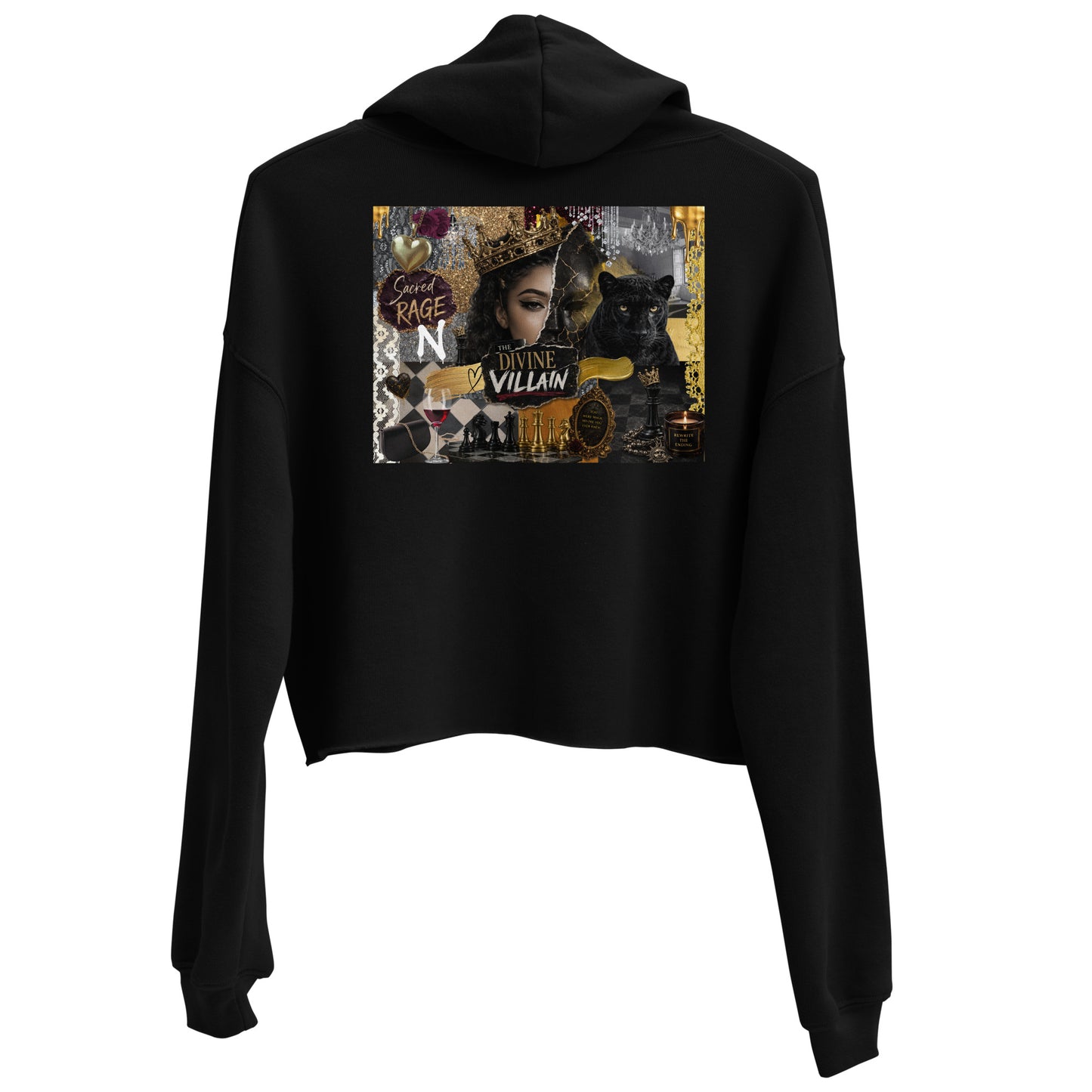 Divine Villain Crop Hoodie