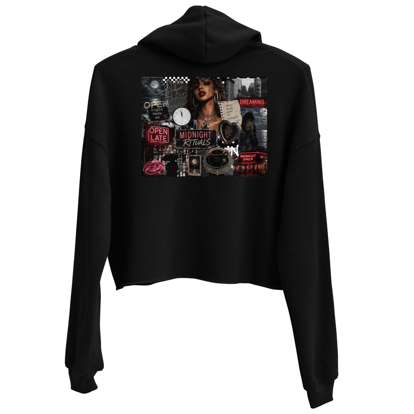 Midnight Rituals Crop Hoodie
