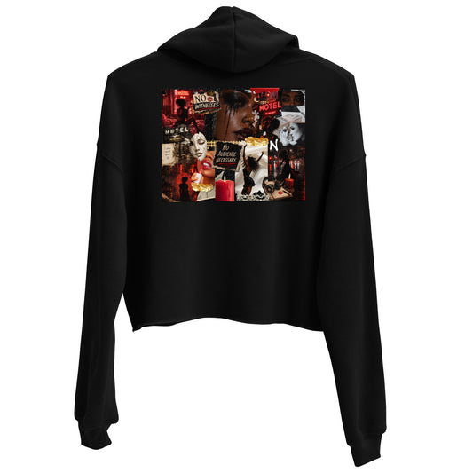No Witnesses Needed Crop Hoodie