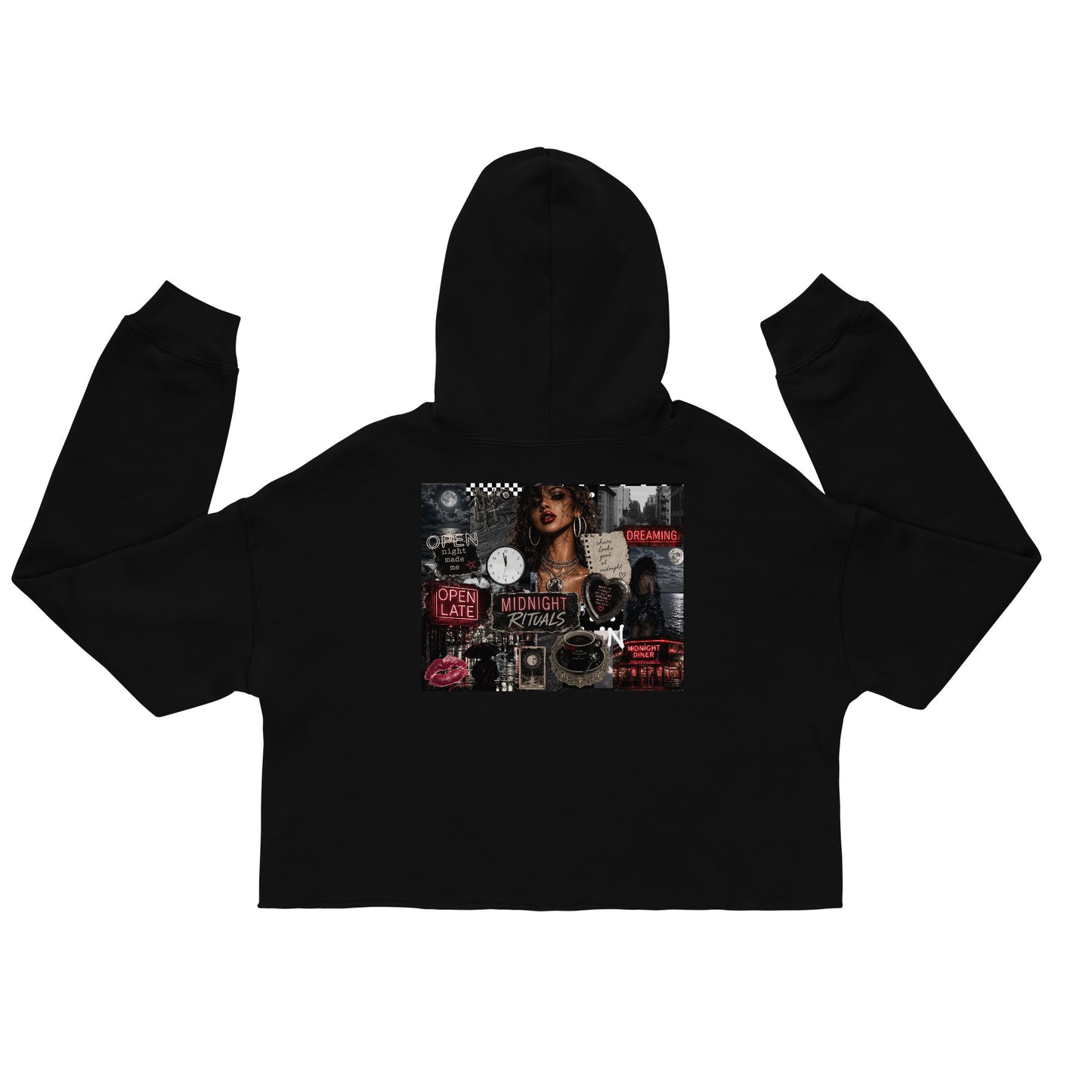 Midnight Rituals Crop Hoodie