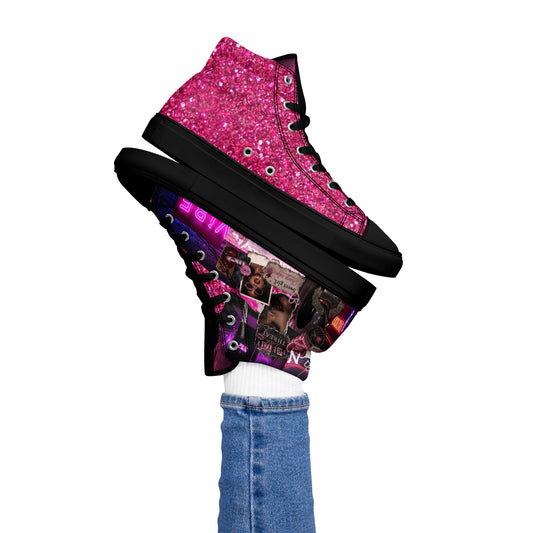 Pretty Little Threat High Top Canvas Shoe