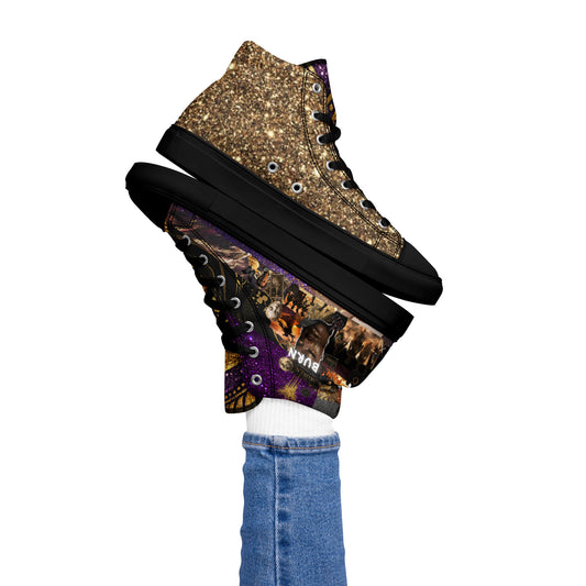 They Couldn't Burn High Top Canvas Shoe