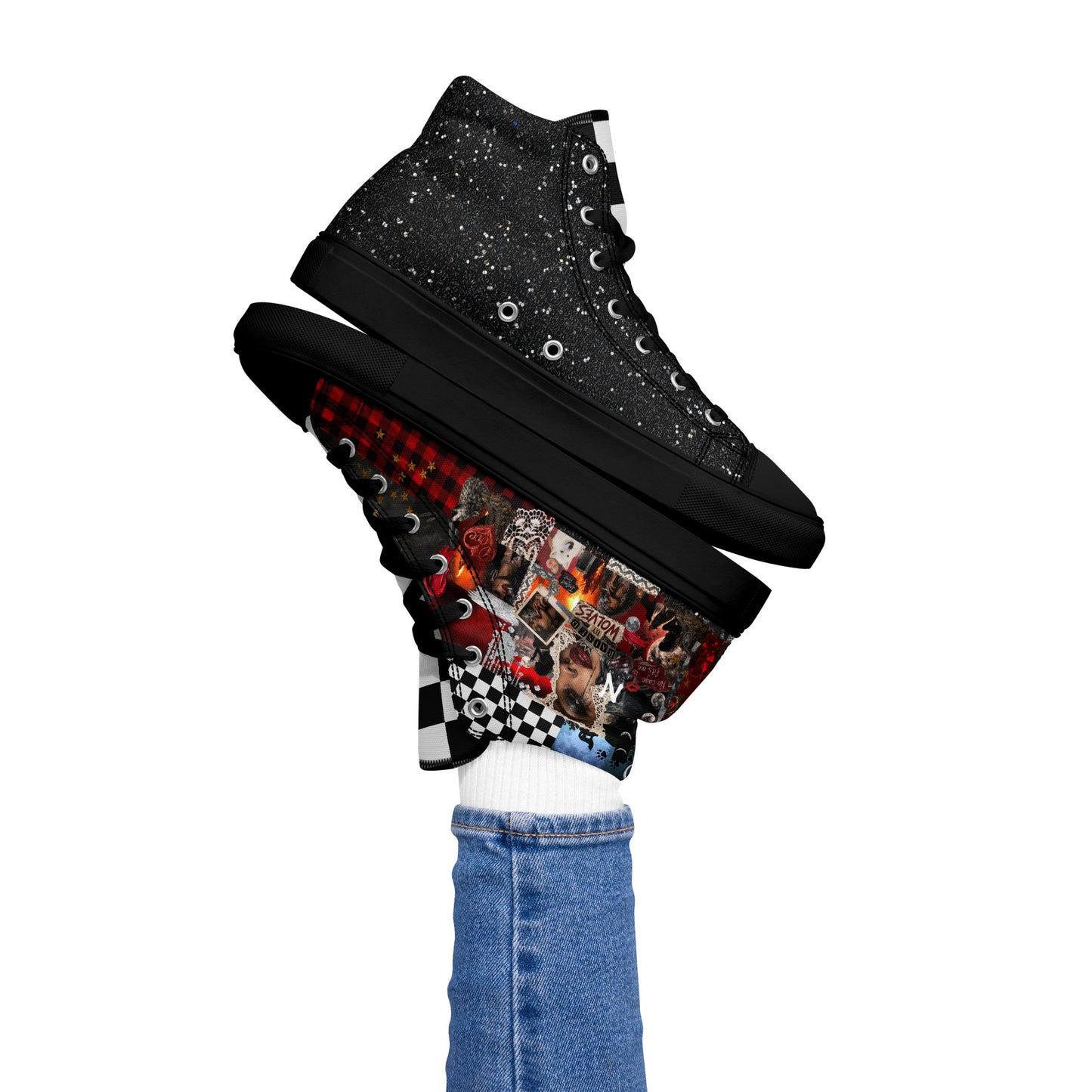 Raised by Wolves High Top Canvas Shoe