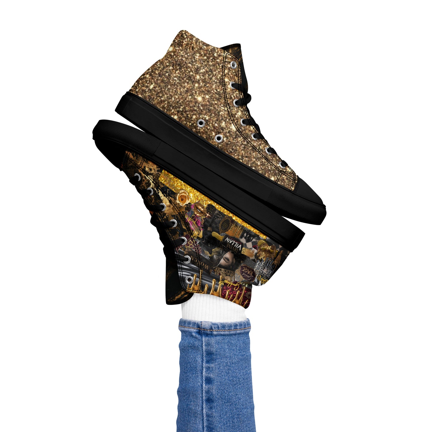 Divine Villain High Top Canvas Shoe