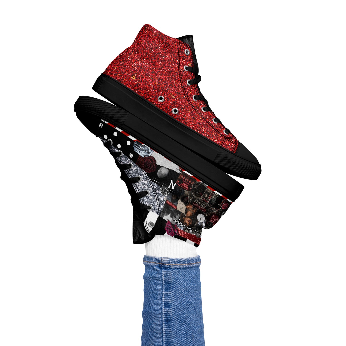 Midnight Rituals High Top Canvas Shoe