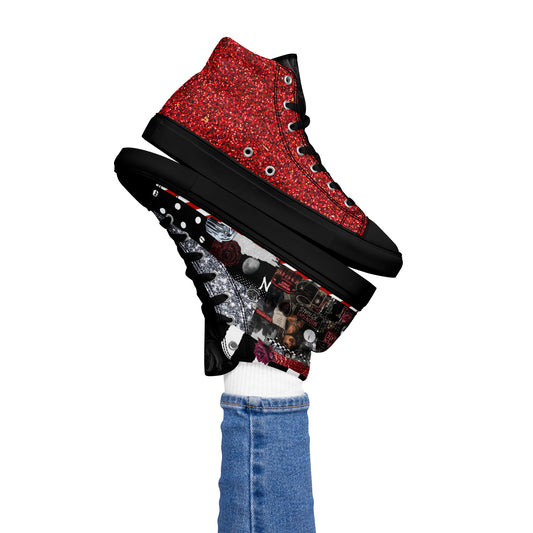 Midnight Rituals High Top Canvas Shoe