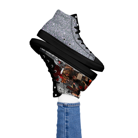 Feminine Rage High Top Canvas Shoe