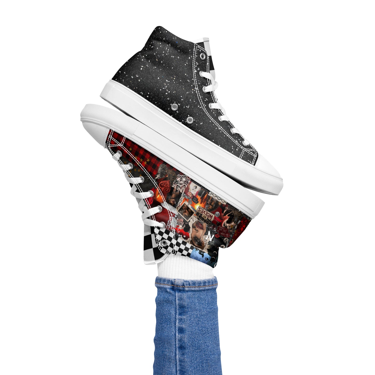 Raised by Wolves High Top Canvas Shoe